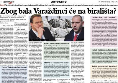 Zbog bala Varaždinci će na birališta?