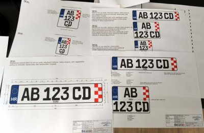 Nove registarske oznake samo s oznakom EU