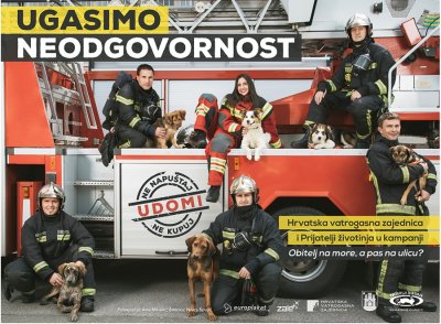 Kreće nova kampanja protiv napuštanja životinja, uključeni i hrvatski vatrogasci