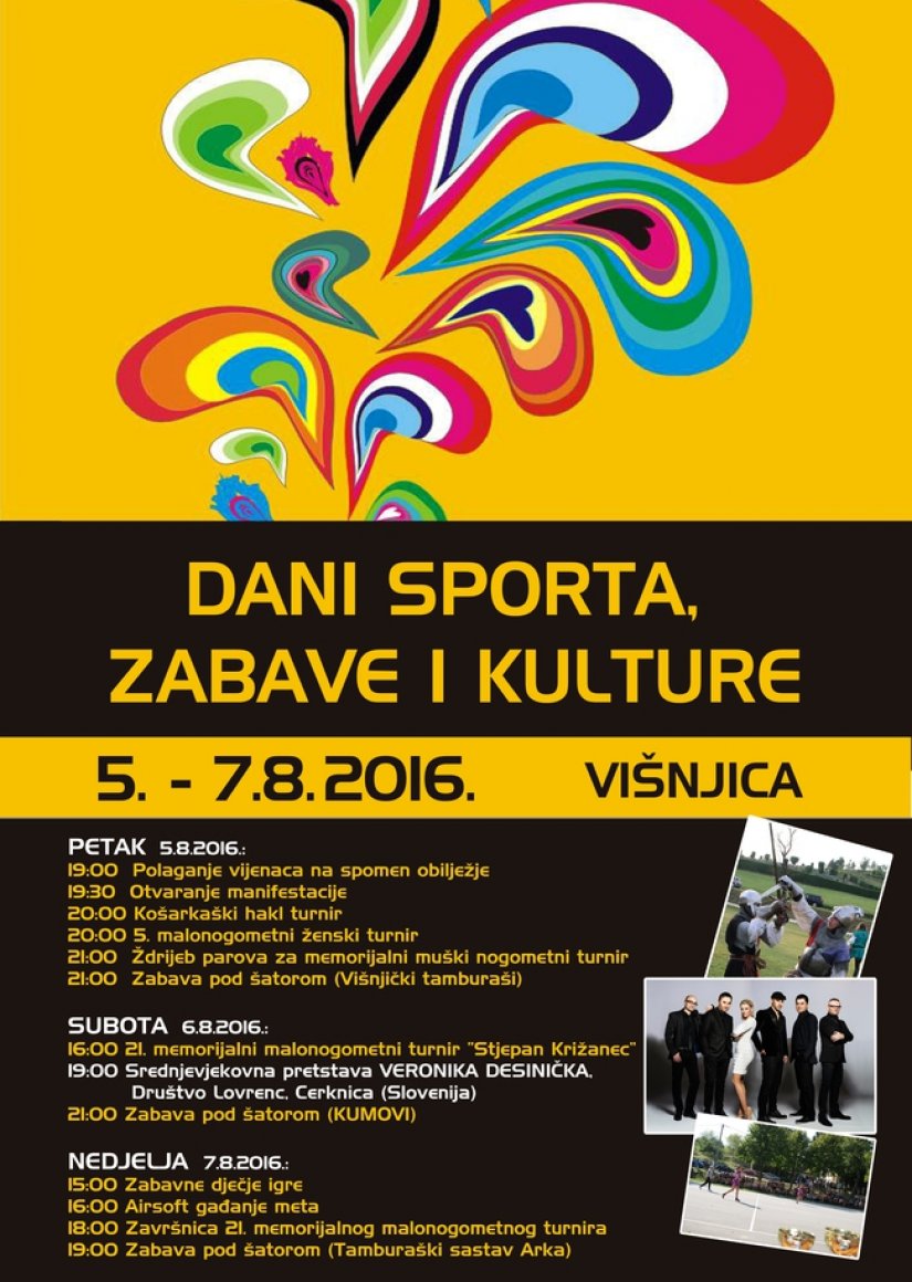 Od 5. do 7. kolovoza &quot;Dani, sporta, zabave i kulture&quot; u Višnjici