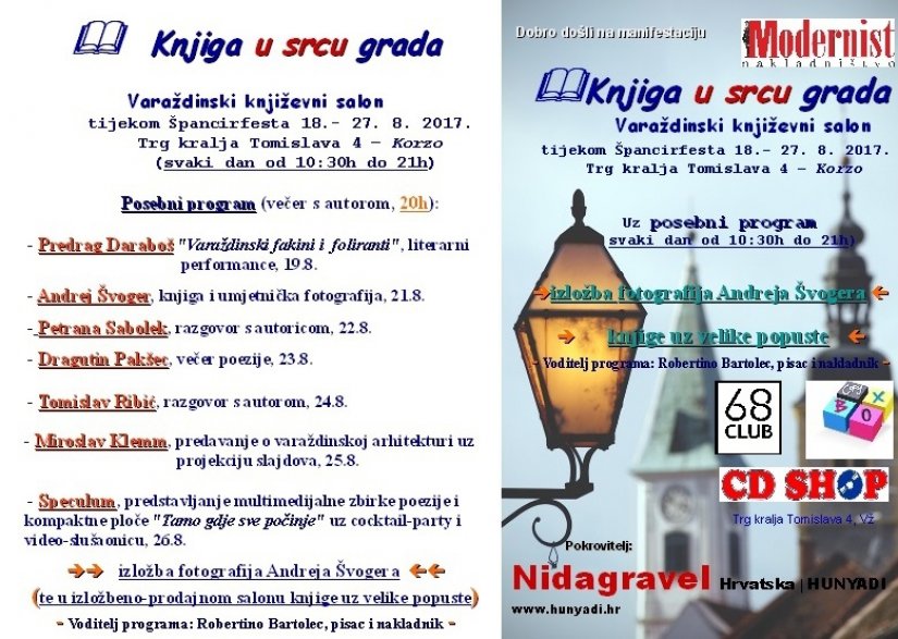 Modernistova &quot;Knjiga u srcu grada&quot; tijekom Špancirfesta