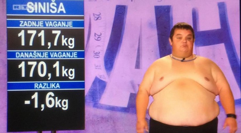 Varaždinac Siniša Pšak u Životu na vagi izgubio još 1,6 kg, odnosno ukupno 21,2 kilograma