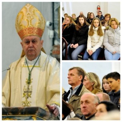 FOTO: Vjernici na polnoćki u varaždinskoj katedrali dočekali Božić