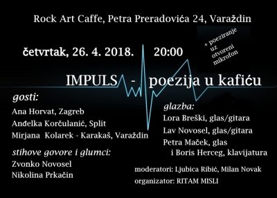 Jubilarni 40. &quot;Impuls&quot; u Rock Art Caffeu u četvrtak