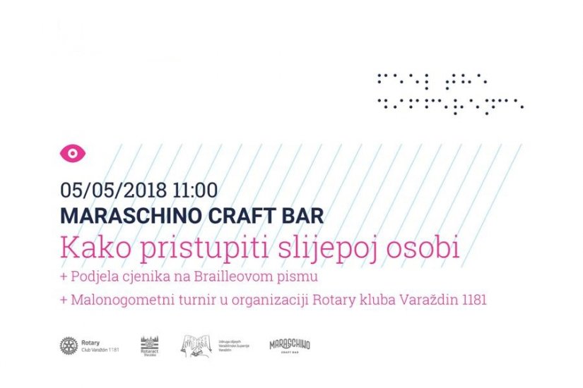 Danas od 11 sati radionica u Maraschino Craft baru &quot;Kako pristupiti slijepoj osobi&quot;