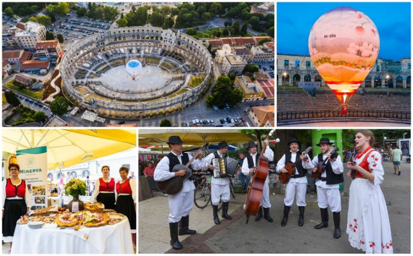 FOTO: Varaždinska županija predstavila se u Puli, balon oduševio turiste