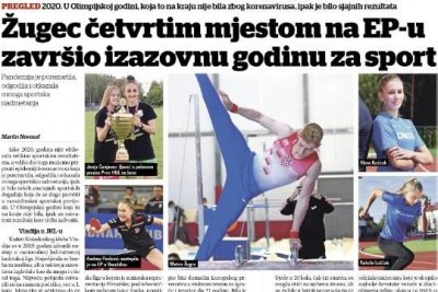 Mateo Žugec četvrtim mjestom na EP-u završio izazovnu godinu za sport