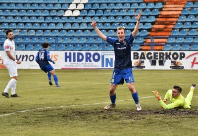 Detalj iz 3. minute kada je Urata donio vodstvo Varaždinu od 1:0