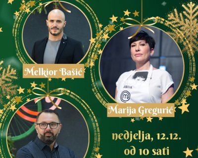 Dva člana žirija Masterchefa i Marija Gregurić spremaju delicije na Adventu u Varaždinu