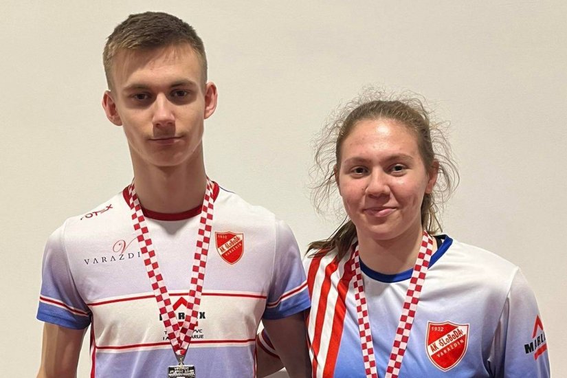 Martin Mlinarič srebrni, Viktorija Vujović brončana na seniorskom dvoranskom Prvenstvu Hrvatske