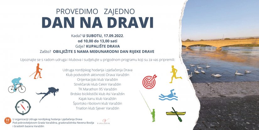 DAN NA DRAVI Svoje aktivnosti prezentiraju varaždinske sportsko-rekreativne udruge i klubovi