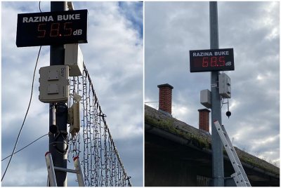 Sustav za praćenje jačine buke i kvalitete zraka postavljen u Varaždinu