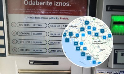 Objavljena karta aktivnih bankomata, mnogi od njih neće raditi do 15. siječnja