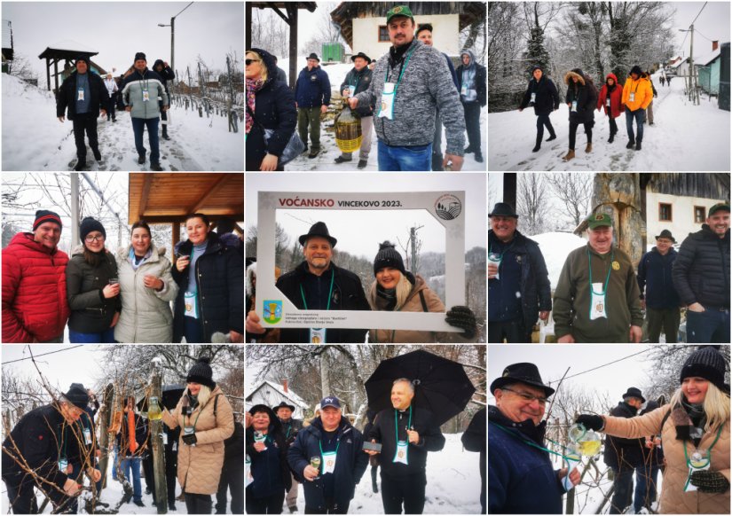 FOTO Voćansko Vincekovo: &quot;Snijeg na sv. Vinka dobar znak - bit će dobra berba!&quot;