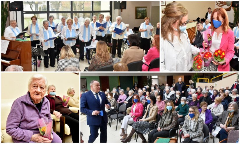 FOTO: U Domu za starije i nemoćne osobe Varaždin pjesmom i cvijećem obilježili Dan žena