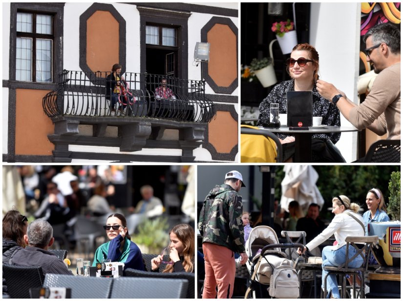 FOTO Međunarodni dan jazza uz kavu u interpretaciji braće Resnik s balkona palače Sermage