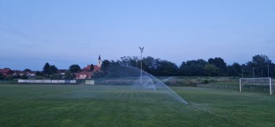 Završeni radovi na ugradnji sustava za navodnjavanje na glavnom nogometnom terenu na SC u Jalžabetu