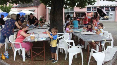 Crtanje na ulici i Znanstveni kutak u sklopu Aktivnog ljeta u Ludbregu