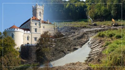 VIDEO Na Trakošćanskom jezeru ponovno su se pokrenuli strojevi