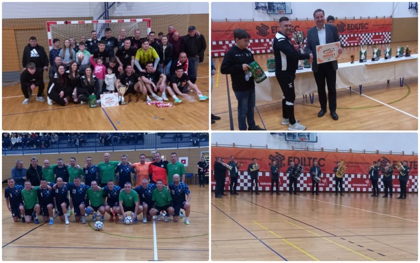 FOTO Ekipa Graditeljstvo Merkaš pobjednik 18. otvorenog zimskog turnira u malom nogometu u Lepoglavi