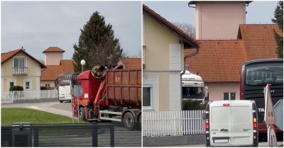 FOTO/VIDEO Zbog radova, kamioni stvaraju gužve u središtu Biškupca