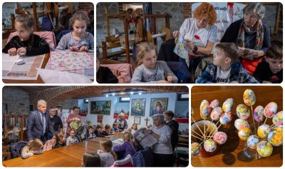 FOTO Na uskršnjoj radionici u Sračincu djeca ukrašavala pisanice dekupaž tehnikom