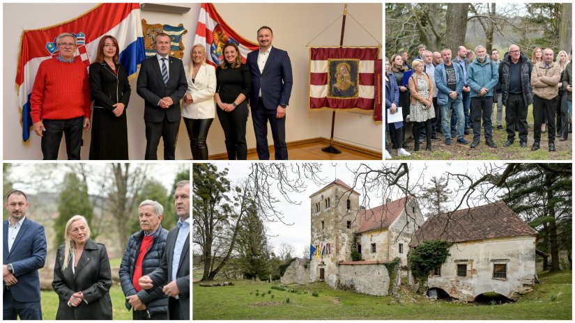 FOTO Varaždinska županija kupila dvorac Bela 1, župan vijećnike poveo u obilazak