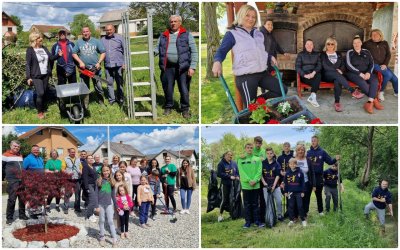 FOTO TRNOVEC BARTOLOVEČKI Više od 250 mještana sadilo cvijeće, skupljalo odbačeni otpad i uređivalo okoliš