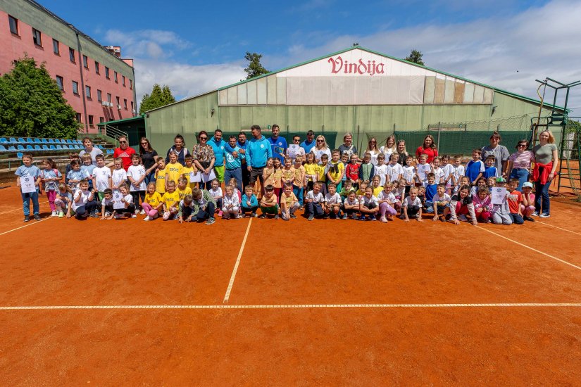 FOTO U nastavku olimpijskog tjedna dječjih vrtića, mališani iskušali svoje teniske sposobnosti