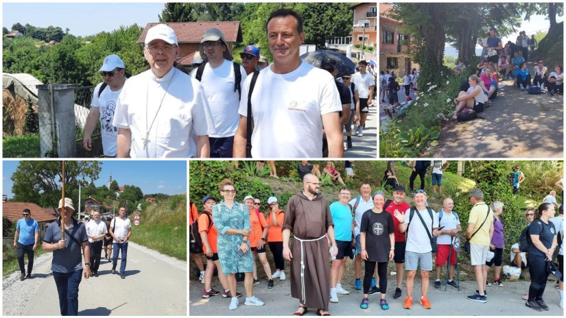 FOTO Varaždinski gradonačelnik pridružio se hodočasnicima u Mariju Bistricu