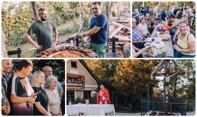 DONJA VOĆA Posveta obnovljenog križa uz zvuke tamburica i cimbala u Rijeci Voćanskoj