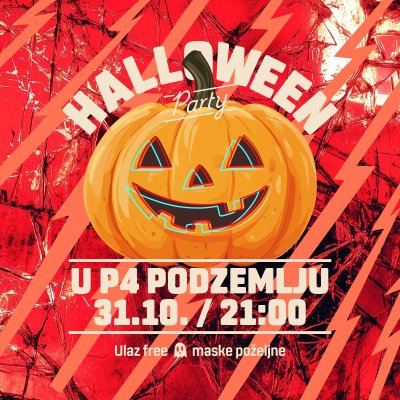 Dođi na spooky Halloween party u P4 podzemlje