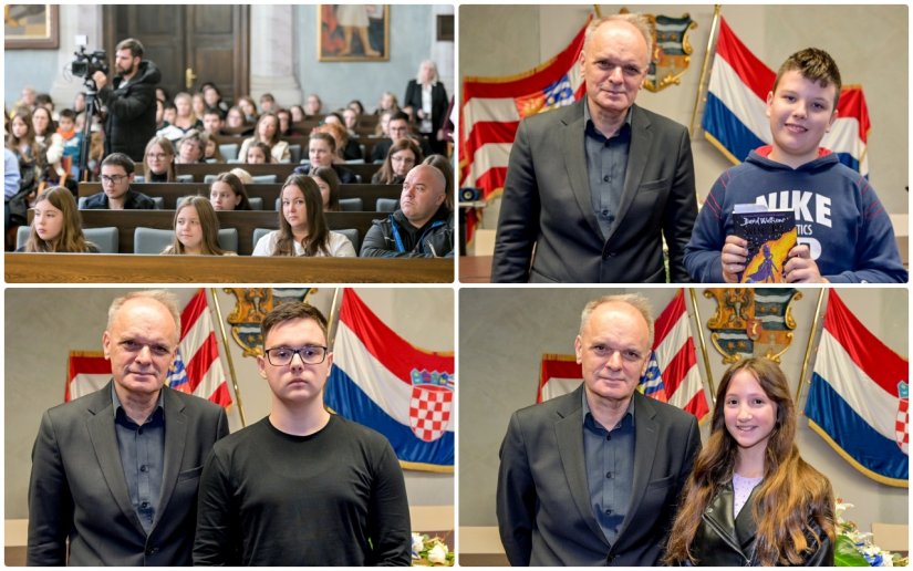 FOTO Obilježen Dan hrvatskih knjižnica: Najčitatelji osnovnih i srednjih škola Varaždinske županije pročitali gotovo 2.000 knjiga