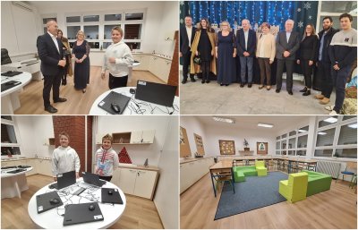 FOTO: Učenici OŠ Bisag u potpuno obnovljenoj i opremljenoj školskoj zgradi