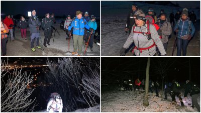 FOTO Noćnom usponu na &quot;krov Hrvatskoga zagorja&quot; odazvalo se više od 80 planinara