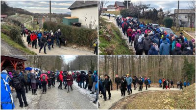 FOTO: DŠR Lančić-Knapić tradicionalnim blagdanskim pješačenjem krenuo u novu godinu