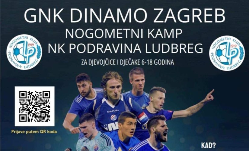 GNK Dinamo će u Ludbregu održati nogometni kamp za dječake i djevojčice