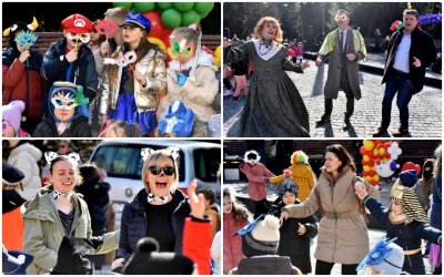 FOTO Vesele male maškare donijele zabavu na Europski trg u Varaždinu